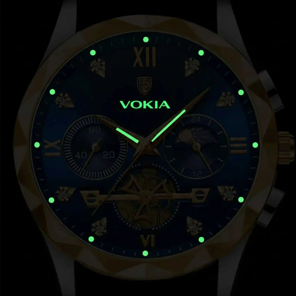VOKIA Premium Two-Tone Chronograph Watch