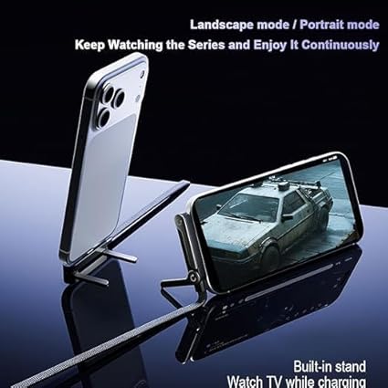 Foldable Fast Charge Cable. Multi-Functional Invisible Stand Charging Cable for Smartphones, Tablets, Laptops