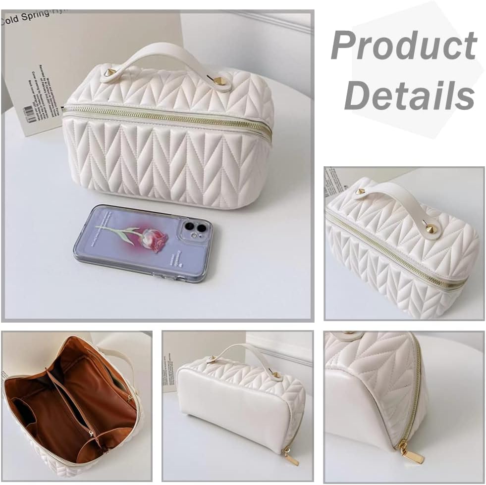 Portable High-grade Elastic Soft Surface Pillow Bag Travel Cosmetics Storage
