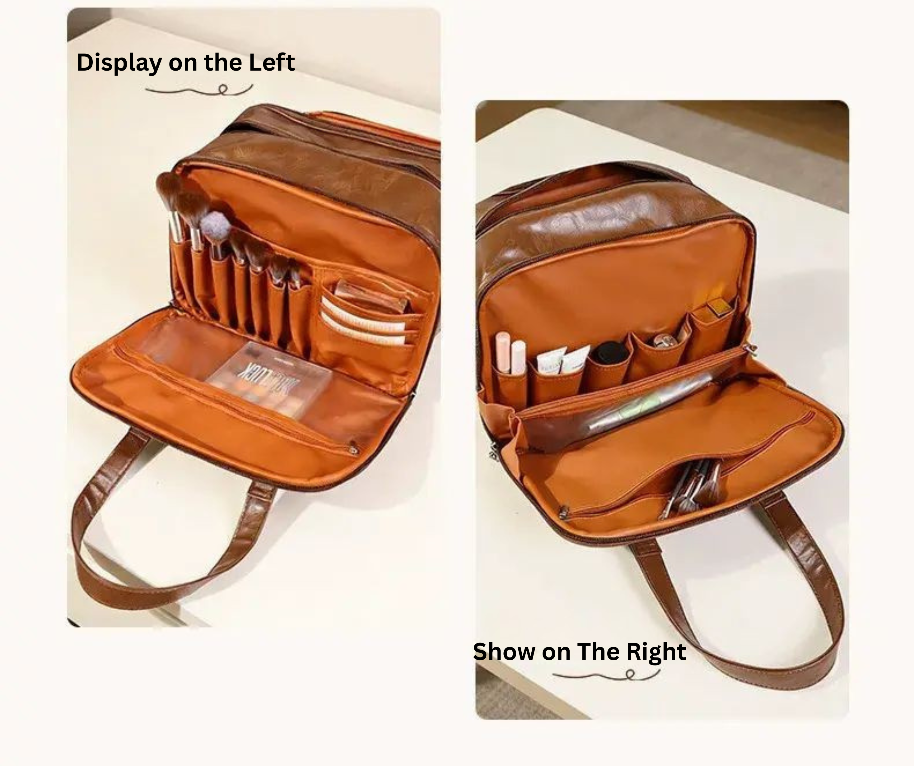 Nianduoduo Portable Waterproof Toiletry Bag: Large-Capacity Travel Cosmetic Bag with Multiple Compartments.