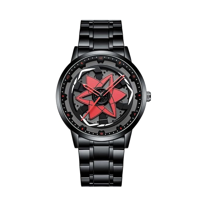 Ninja Wheel Dial 360 Rotating Stainless Steel Watch.