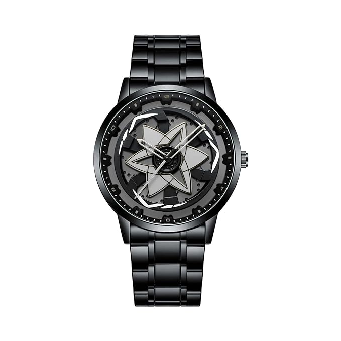 Ninja Wheel Dial 360 Rotating Stainless Steel Watch.