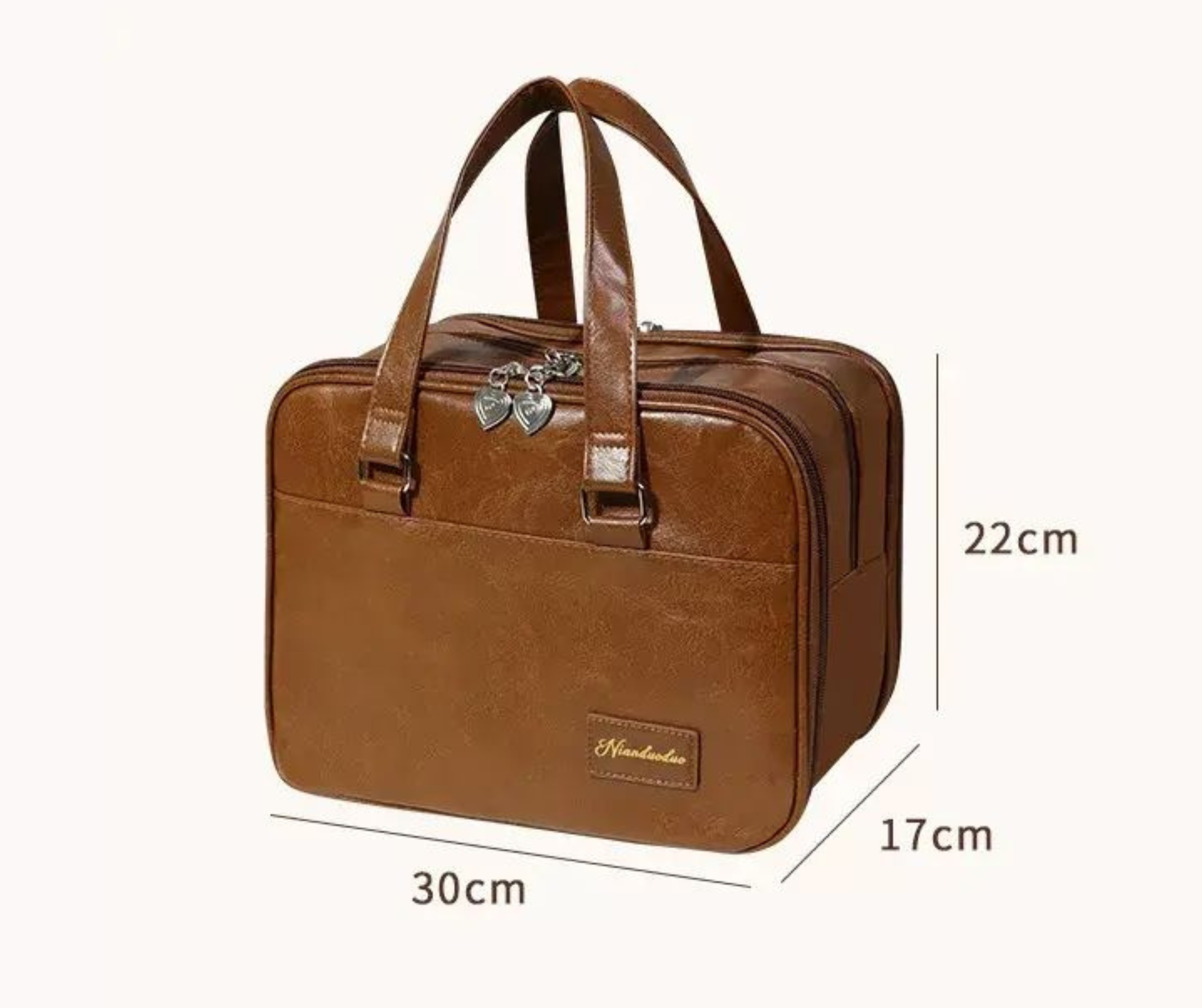 Nianduoduo Portable Waterproof Toiletry Bag: Large-Capacity Travel Cosmetic Bag with Multiple Compartments.