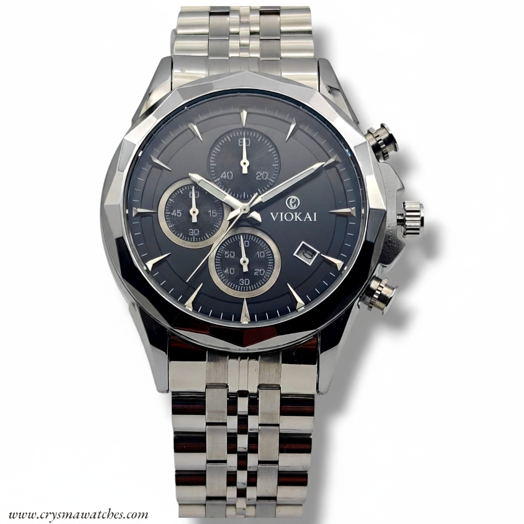 VOKIA Premium Two-Tone Chronograph Watch..
