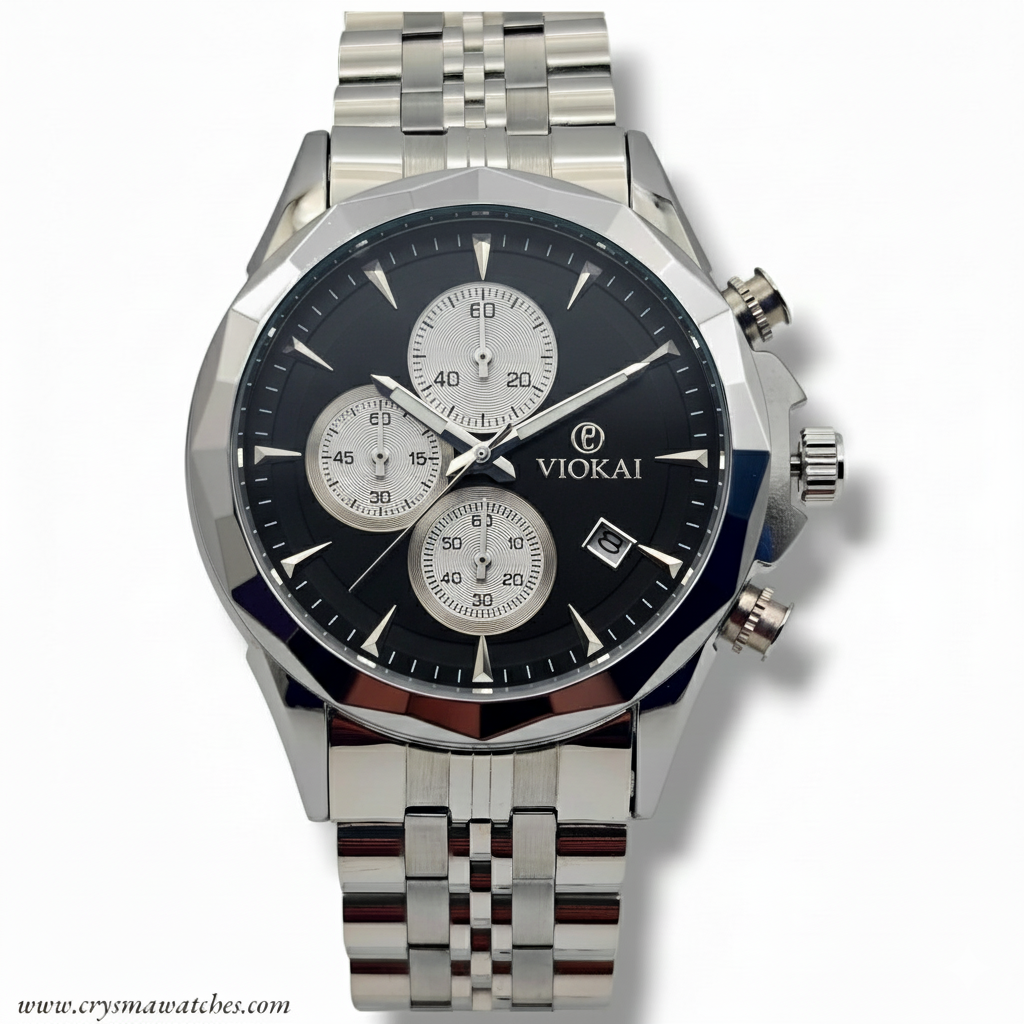 VOKIA Premium Two-Tone Chronograph Watch..