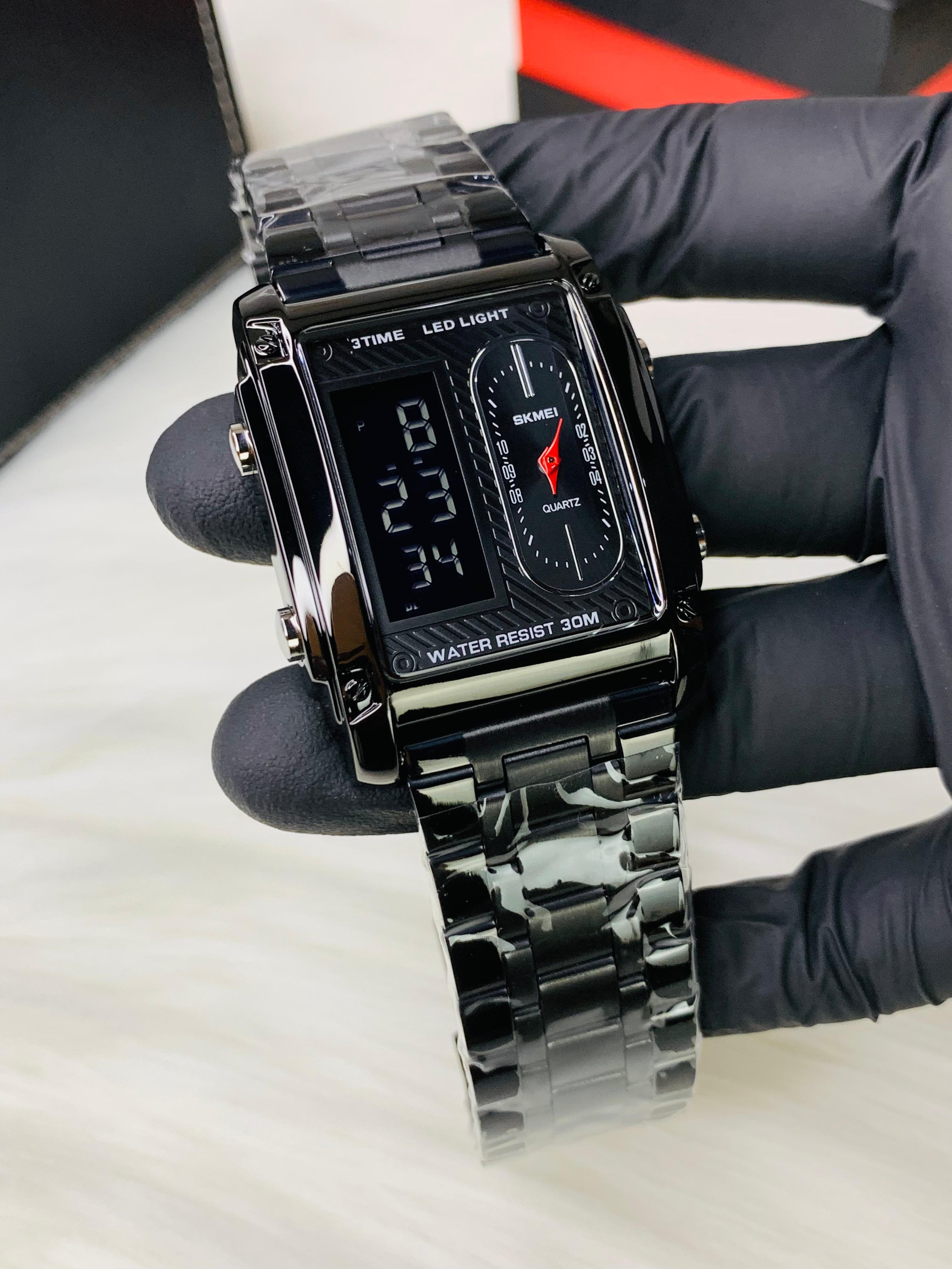 SKMEI BRANDED  Dual Time Unique Design Viral  Watch