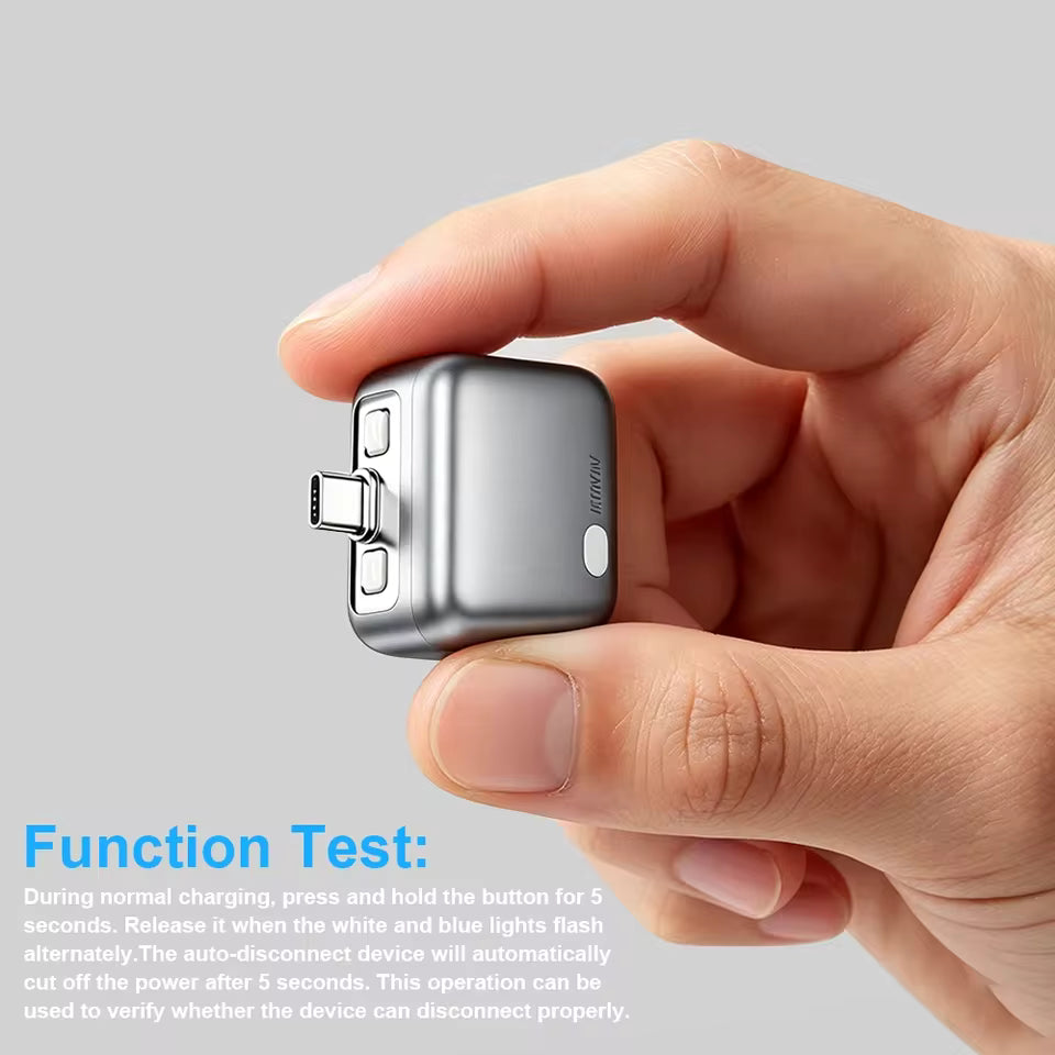Premium Auto Disconnect Charger Adapter Type-C Charging Separator.