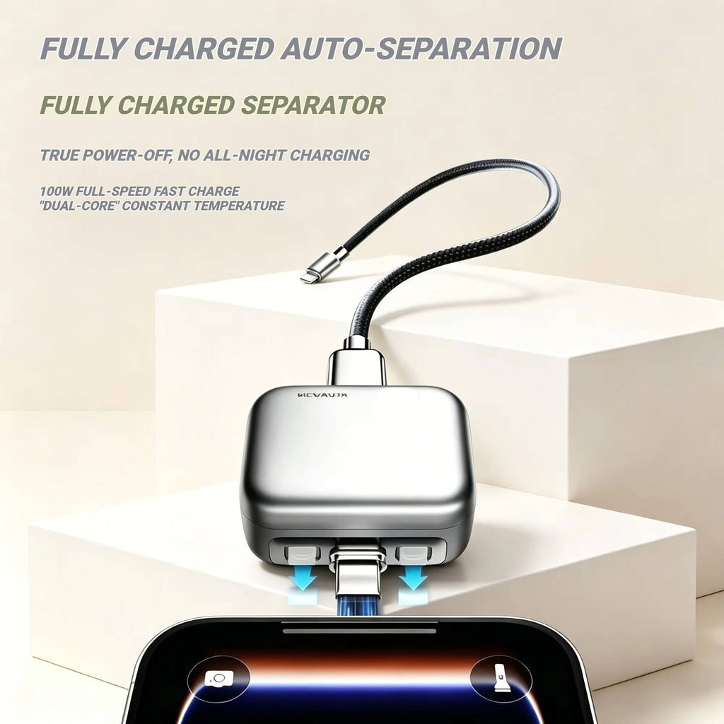 Premium Auto Disconnect Charger Adapter Type-C Charging Separator.