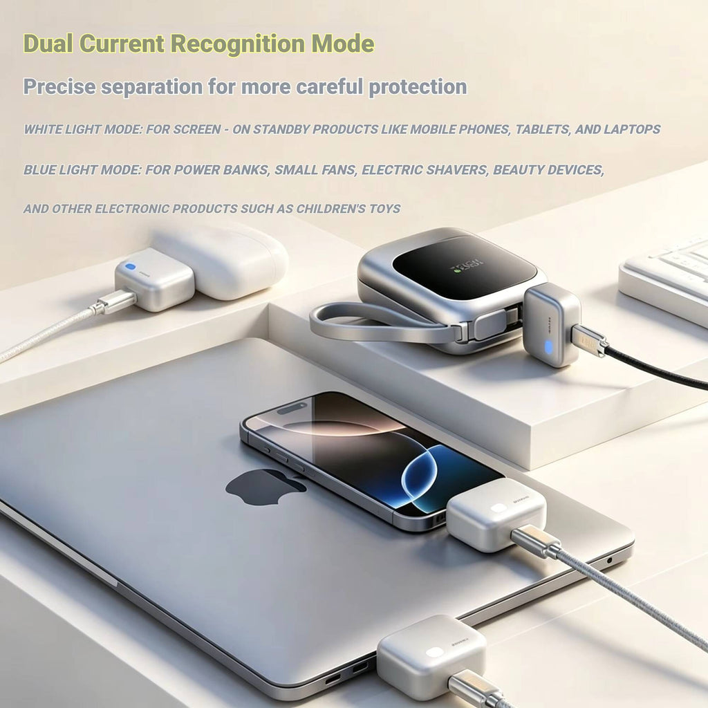 Premium Auto Disconnect Charger Adapter Type-C Charging Separator.