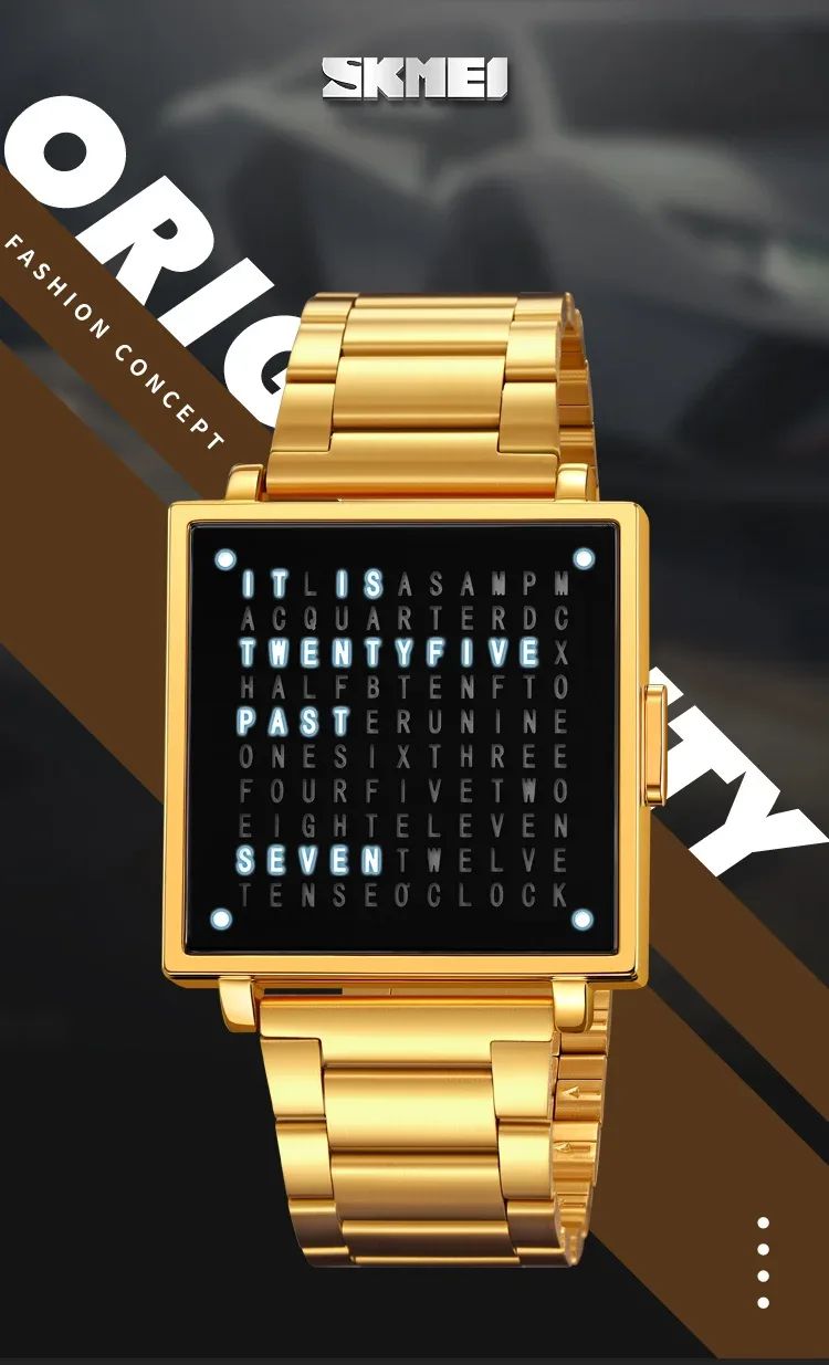LED Letters Watch (SKEMI)