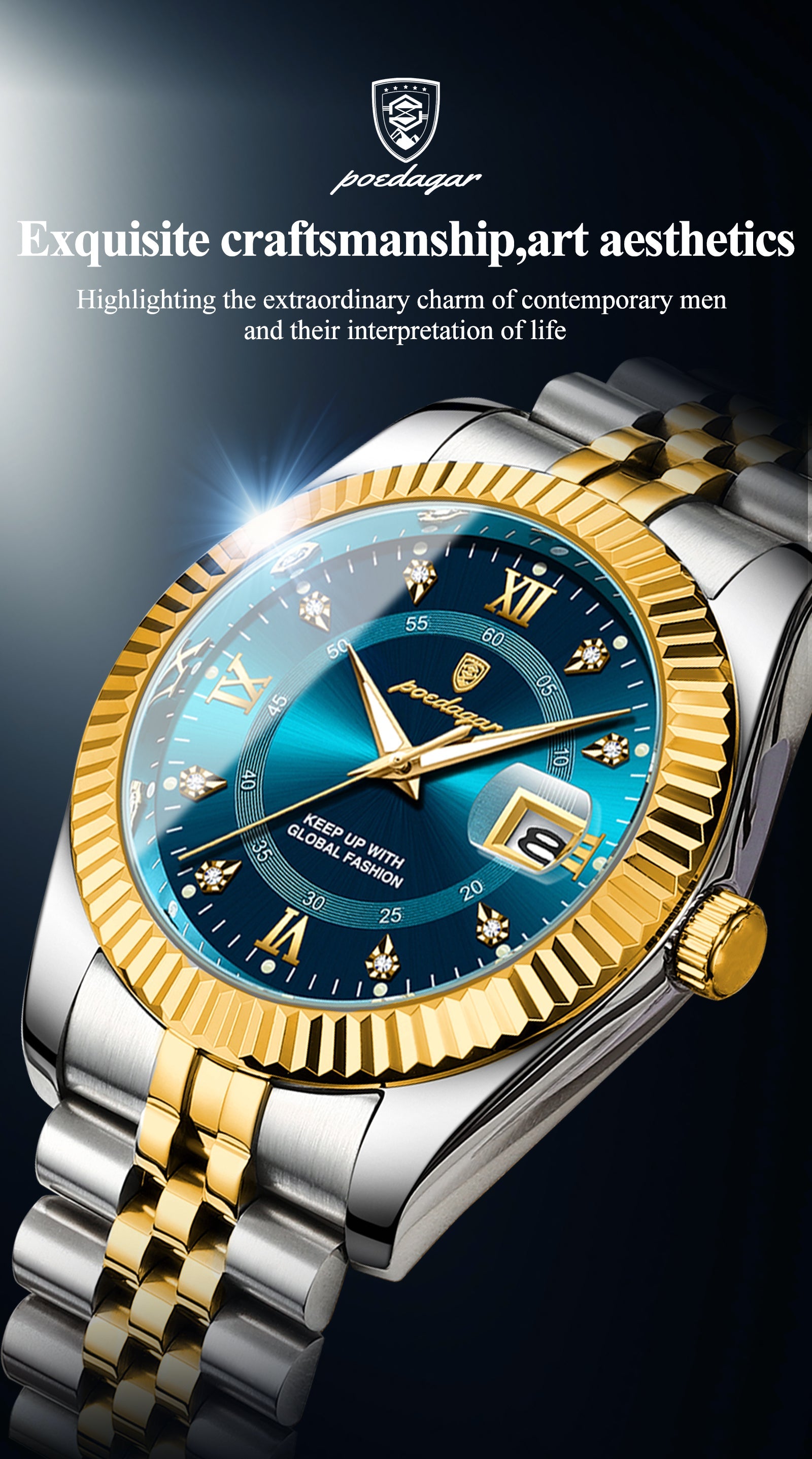 Poedagar Luxury Man Wristwatch