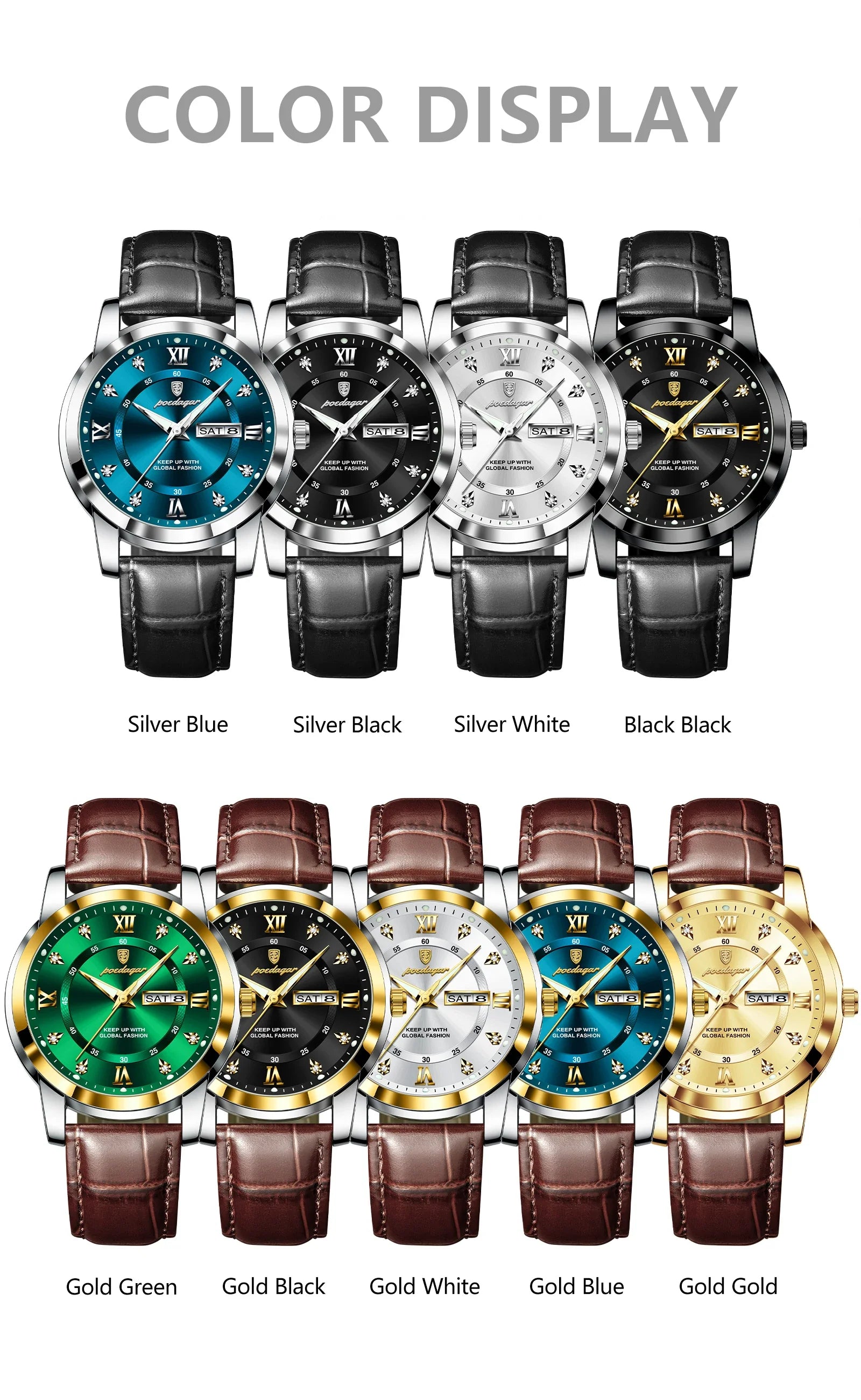 POEDAGAR Watch Men 936 Classic (original).