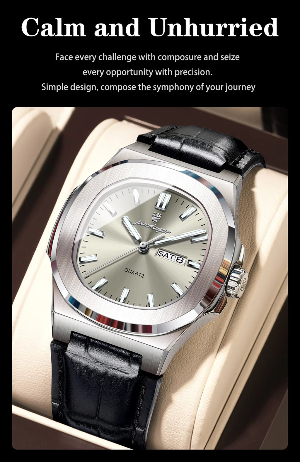 POEDAGAR 853 Deep Waterproof Watch.