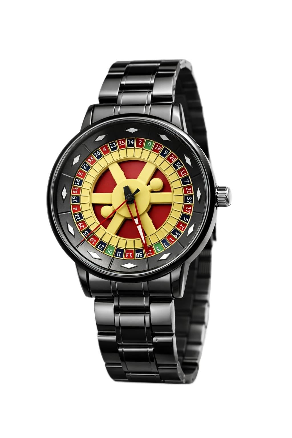 Casino Spinning Dial Stainless Steel  Watch. Casino Watch