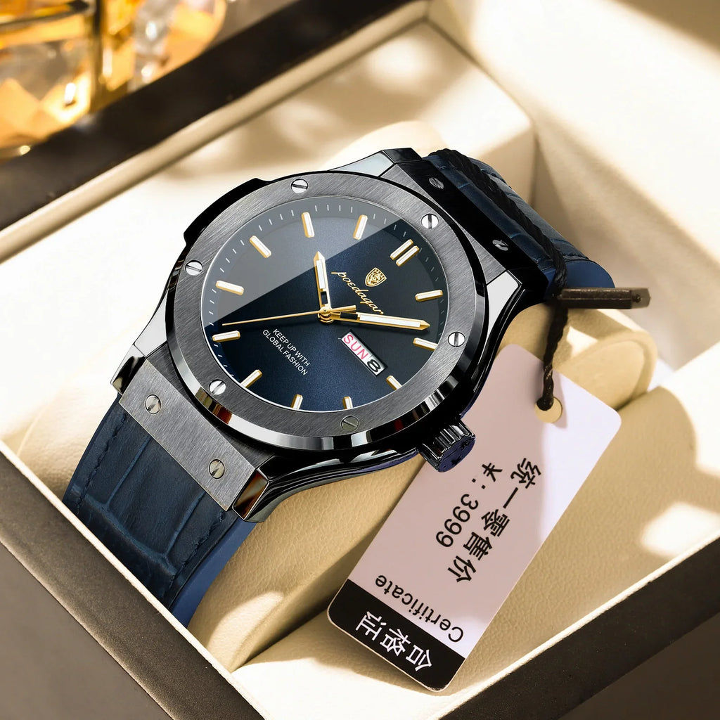 POEDAGAR 952 Man's Lather Watch