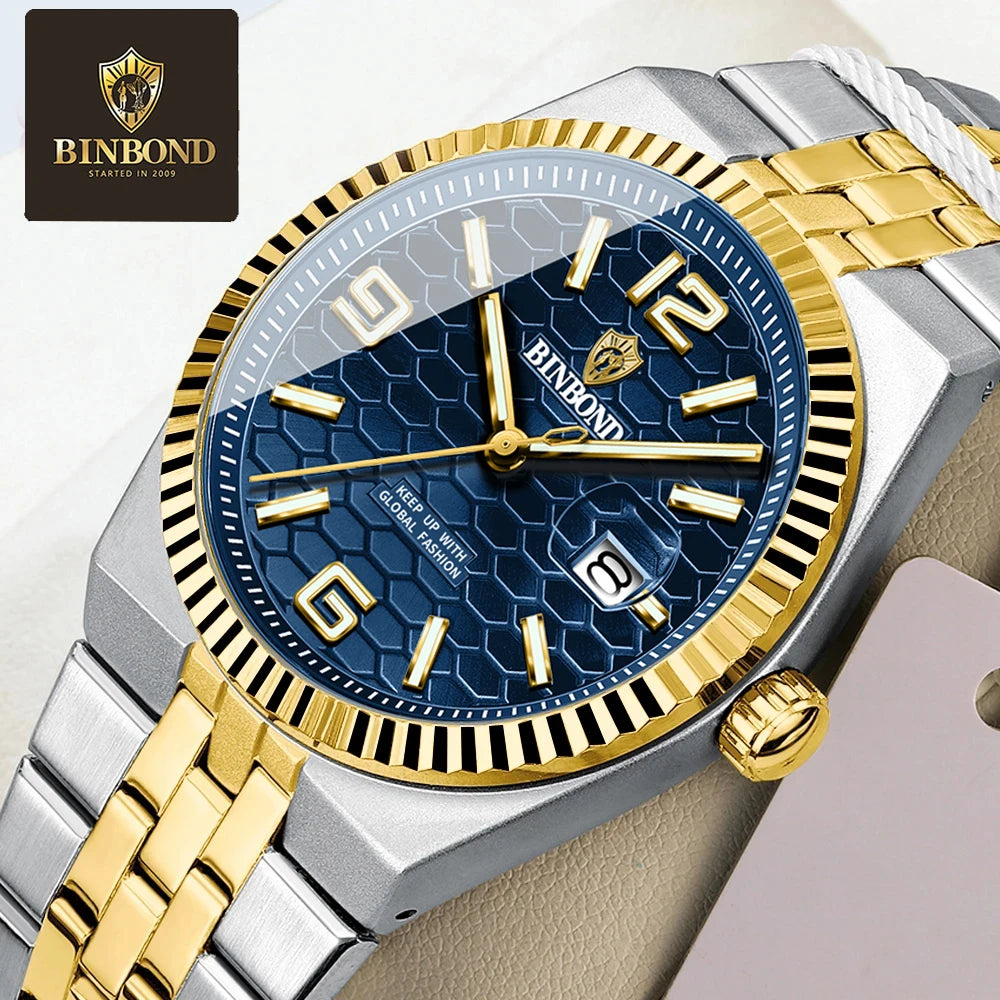 BINBOND Luxury Men Quartz Watch