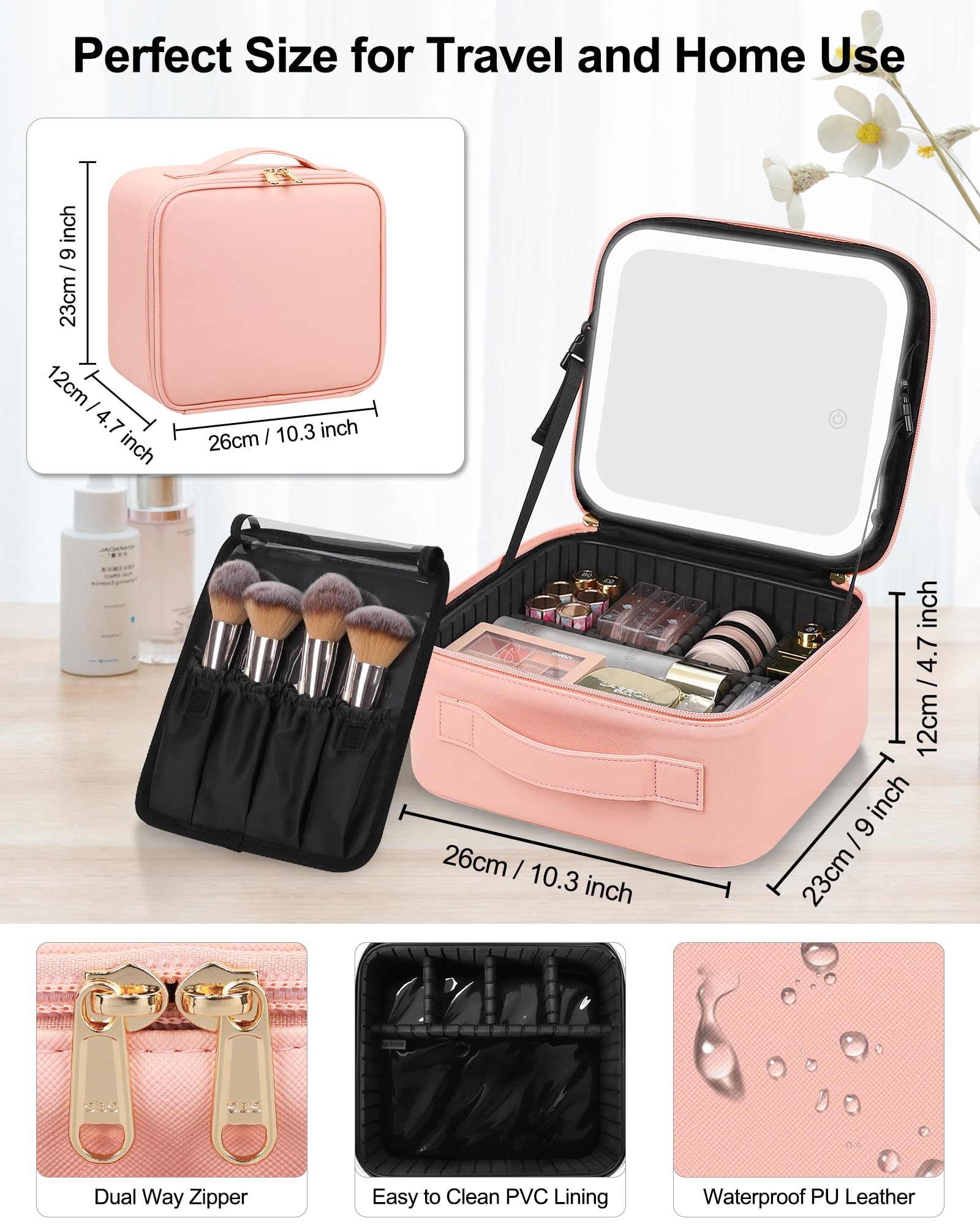 Stylish LED Makeup Bag