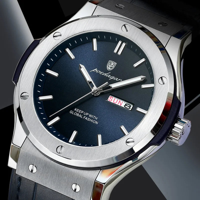 POEDAGAR 952 Man's Lather Watch