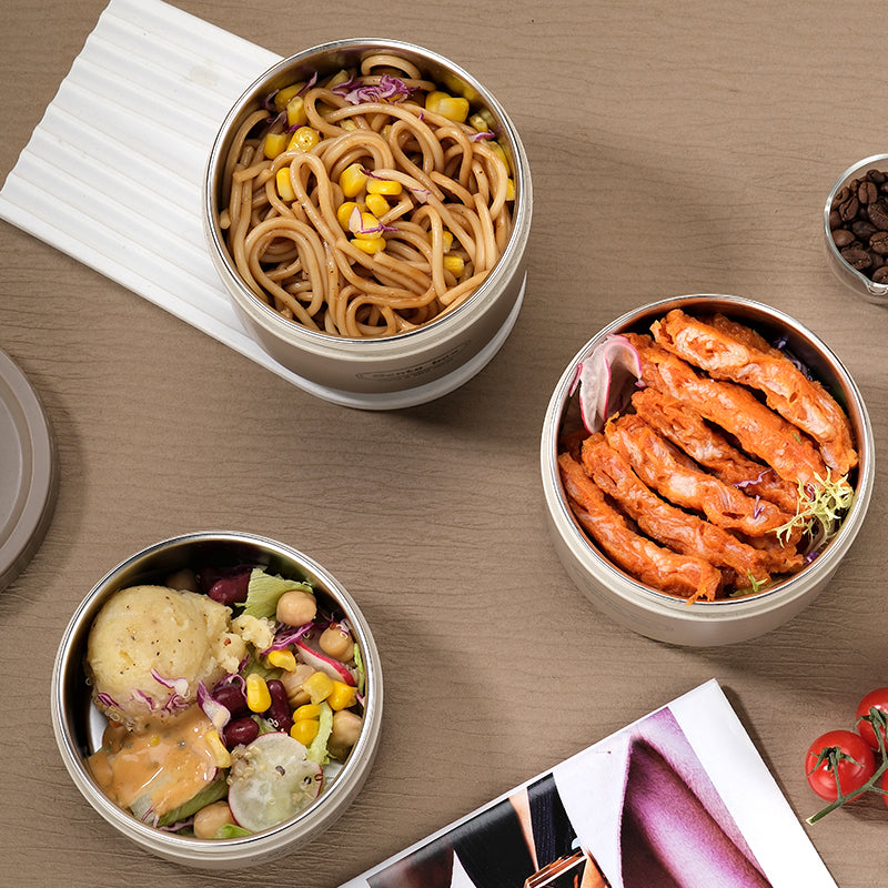Portable Stackable Keep Warm Food Container for Work, Outdoor Dining