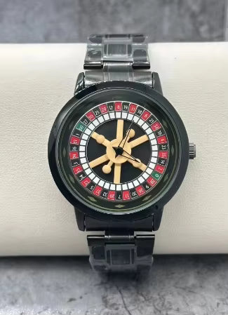 Casino Spinning Dial Stainless Steel  Watch. Casino Watch