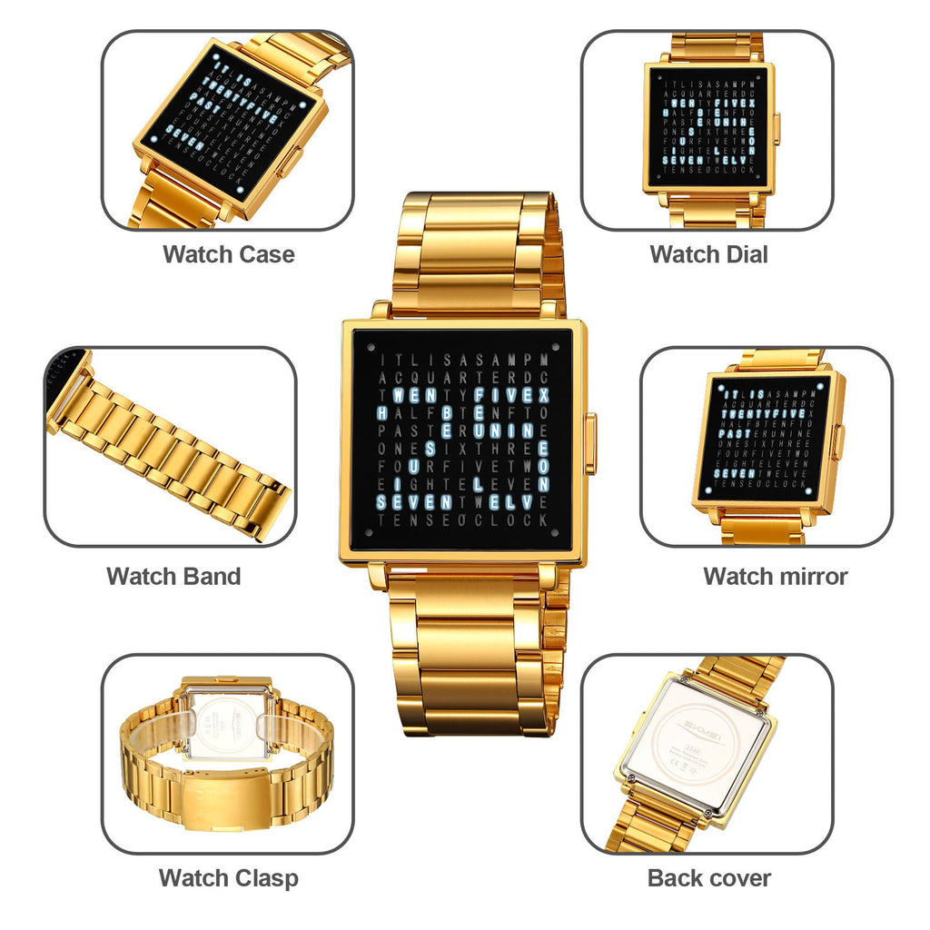 LED Letters Watch (SKEMI)