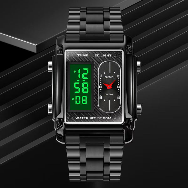 SKMEI BRANDED  Dual Time Unique Design Viral  Watch