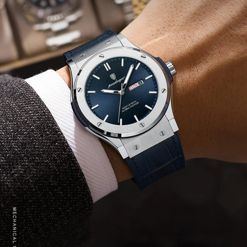 POEDAGAR 952 Man's Lather Watch