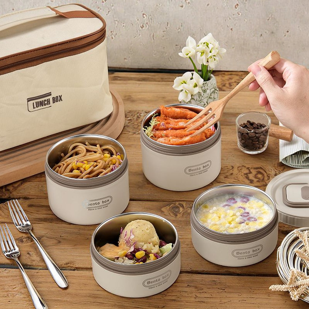 Portable Stackable Keep Warm Food Container for Work, Outdoor Dining