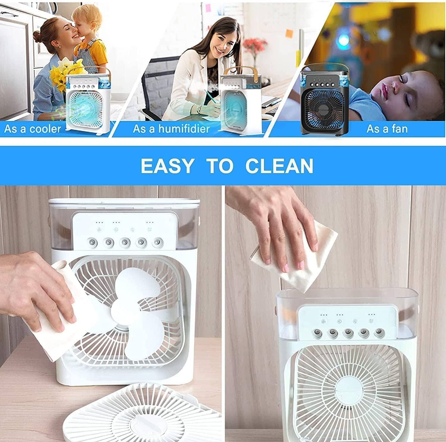 Portable  Mini Air  USB Humidifier Fan
