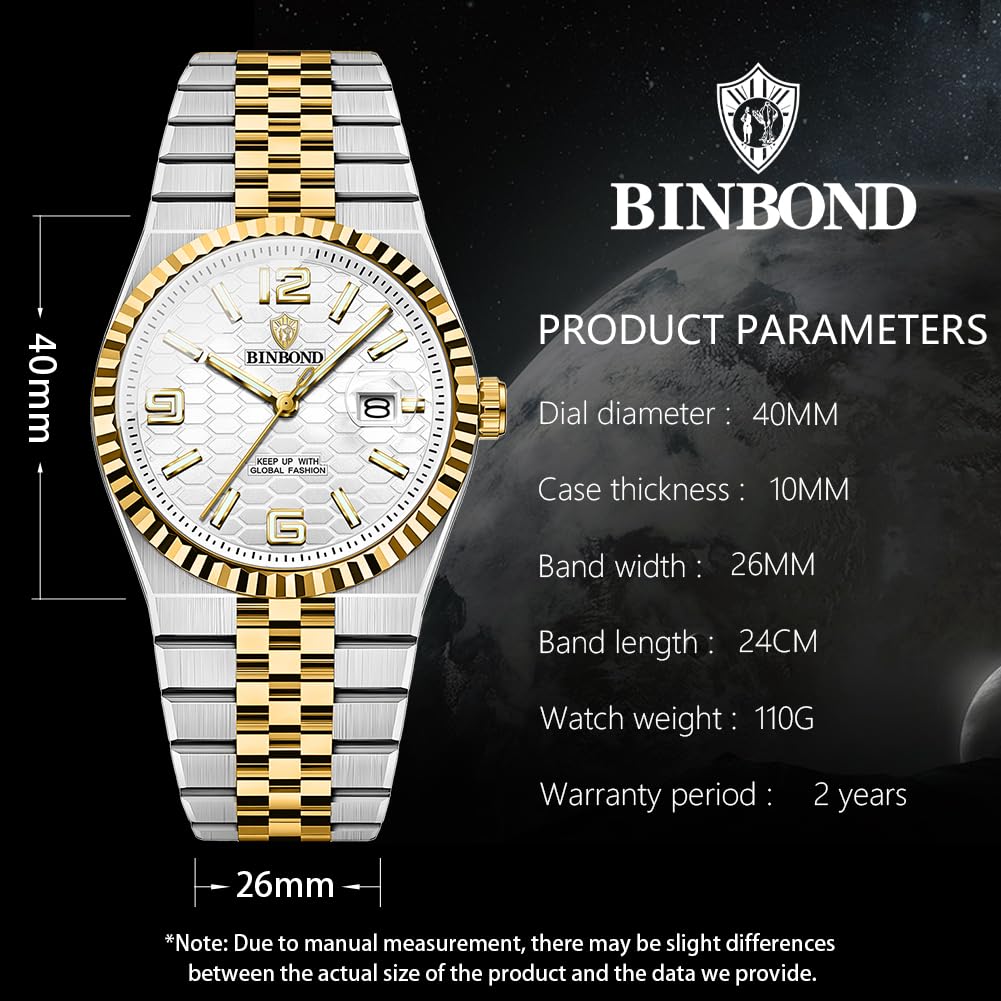 BINBOND Luxury Men Quartz Watch
