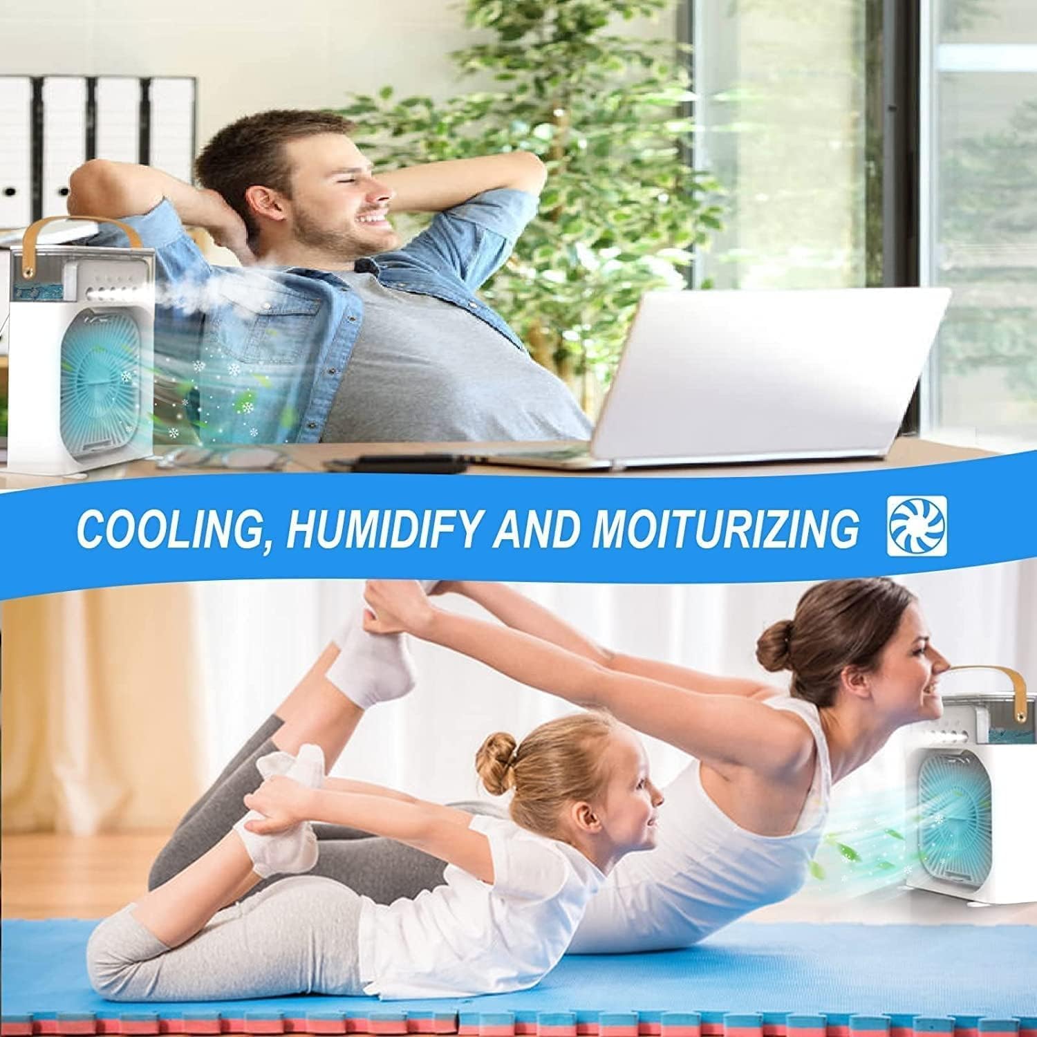 Portable  Mini Air  USB Humidifier Fan