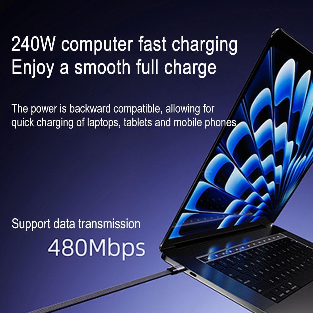 Foldable Fast Charge Cable. Multi-Functional Invisible Stand Charging Cable for Smartphones, Tablets, Laptops
